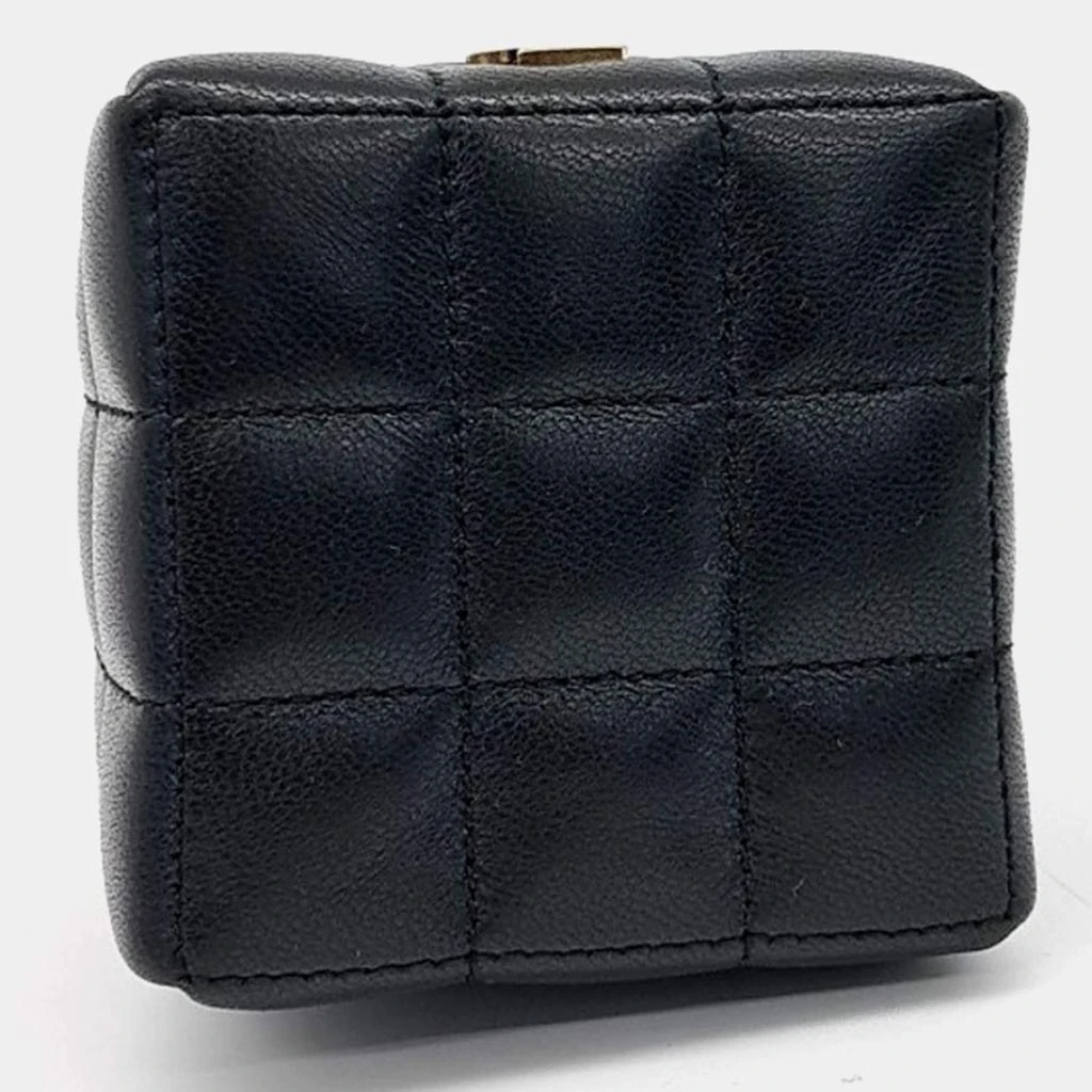 Saint Laurent Paris Saint Laurent Paris Black Leather Cassandra Matelasse Carre Mini Cube bag 3