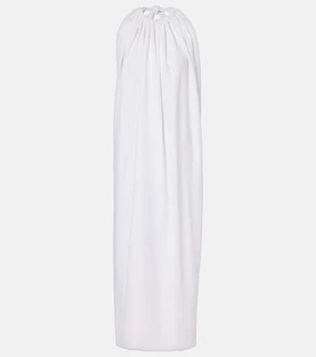 Max Mara Alceste draped halterneck maxi dress 1