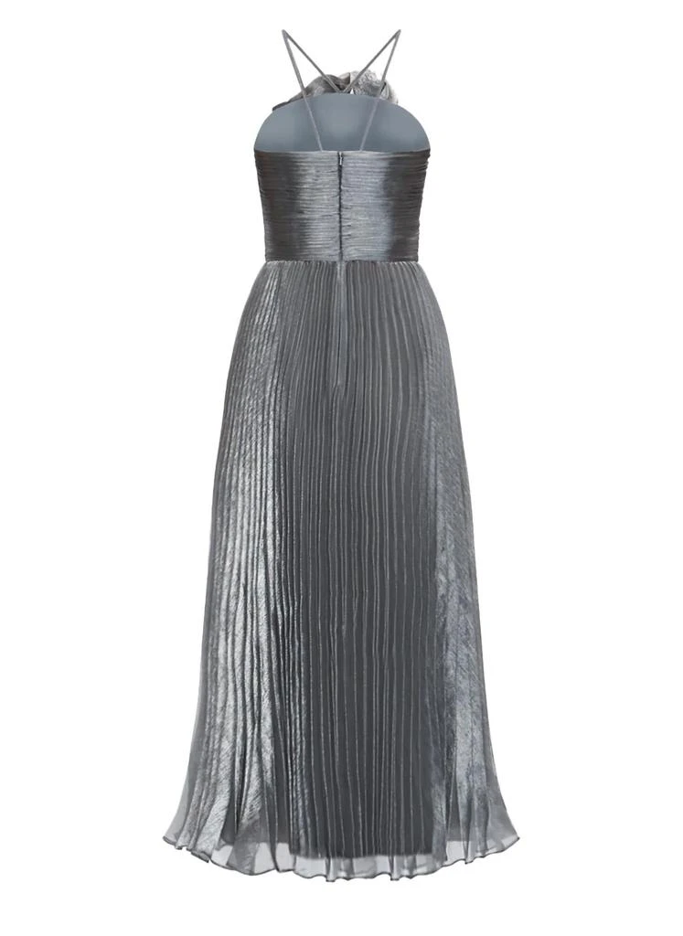 Zac Posen Zac Posen - Pleated Midi Dress with Flower 6