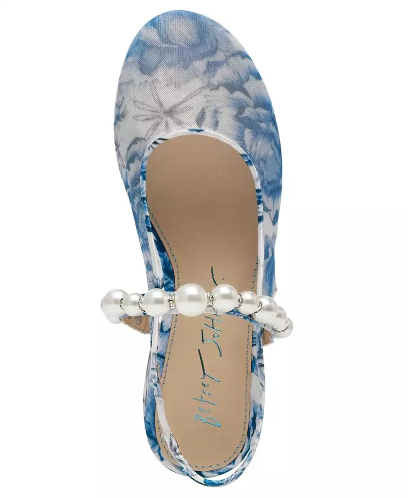 Betsey Johnson Little and Big Girls Sling Back Flat 4