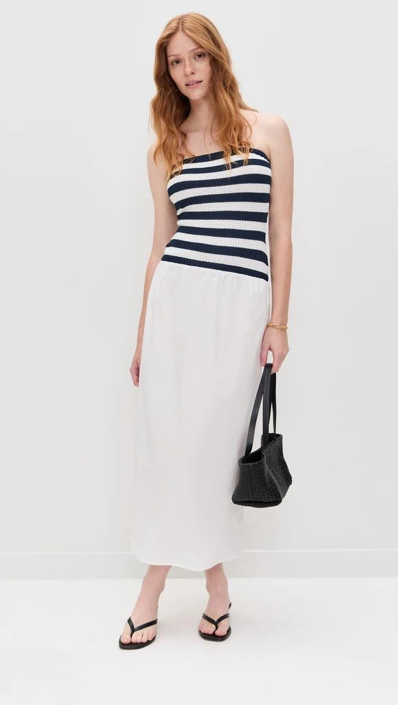 Onia Crochet Knit Poplin Maxi Dress 4