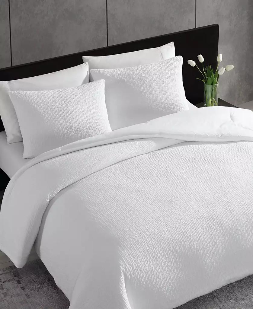Vera Wang Puckered Texture 3-Pc. Duvet Cover Set