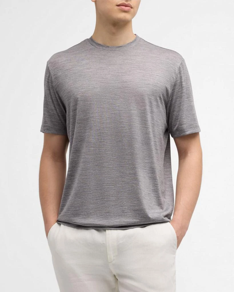 Baldassari Men's Reda Active Wool Crewneck T-Shirt 4