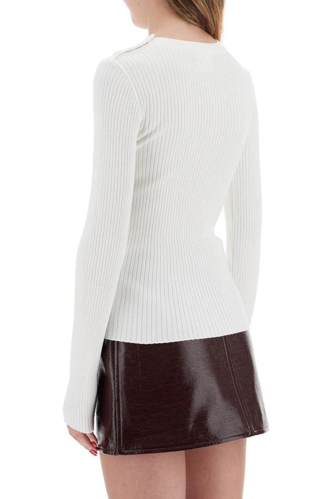 Courrèges 'ribbed stretch knit pullover sweater 3