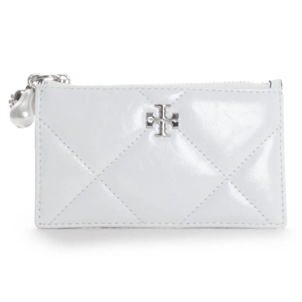 Tory Burch Tory Burch - Women
s Kira Diamond Quilt Distressed Charm Zip Card Case