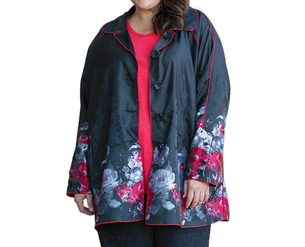 On The Plus Side Plus Size Reversible Raincoat 2