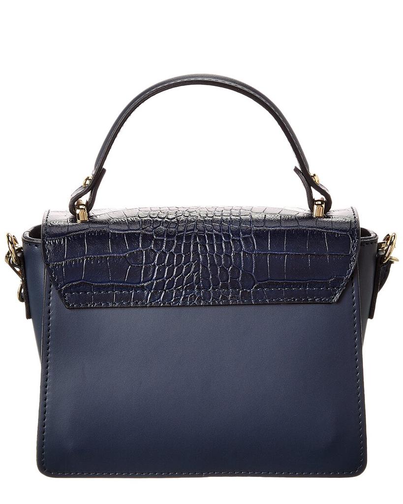 Persaman New York Constatina Croc-Embossed Leather Satchel