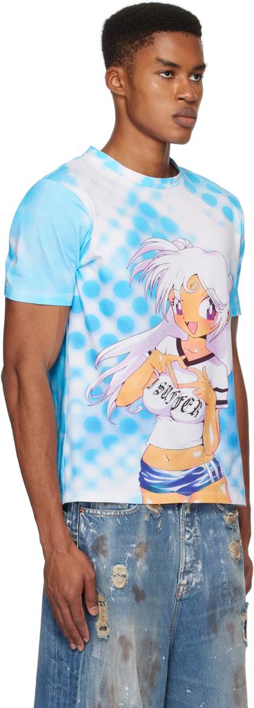 Ashley Williams SSENSE Exclusive Blue Manga Danny T-shirt