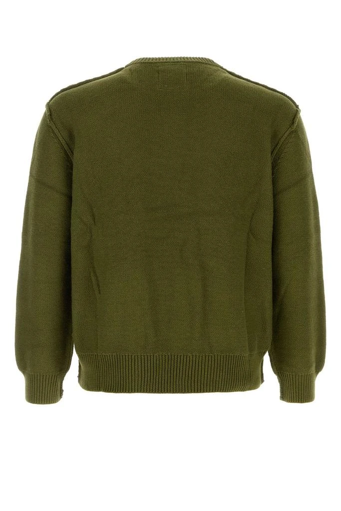 KIDSUPER STUDIOS OLIVE GREEN COTTON SWEATER 2
