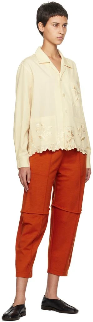 BODE Off-White Scalloped Acorn Shirt 4