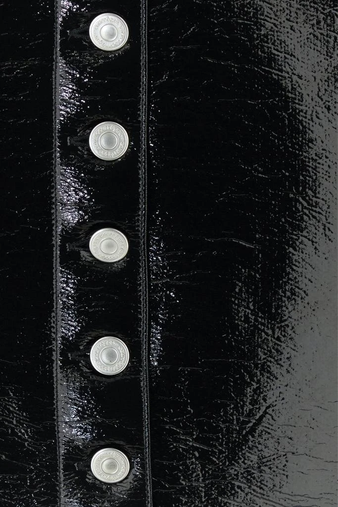 courreges Black vinyl skirt 3