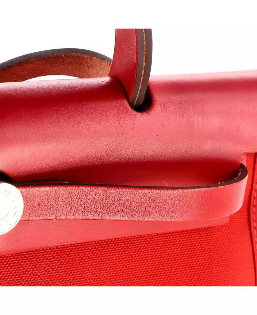 Pre-Owned HERMÉS 31 Herbag Zip Leather and Toile 10