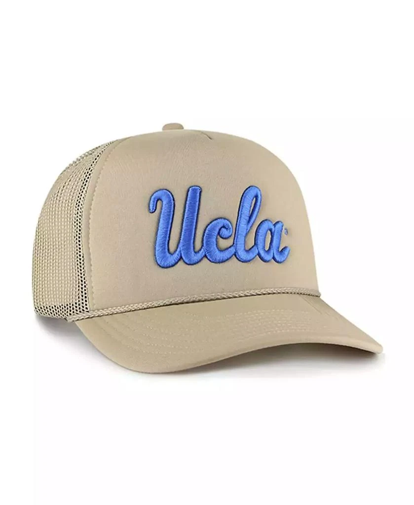 47 Brand Men's Khaki UCLA Bruins Foam Front Mesh Trucker Snapback Hat 3