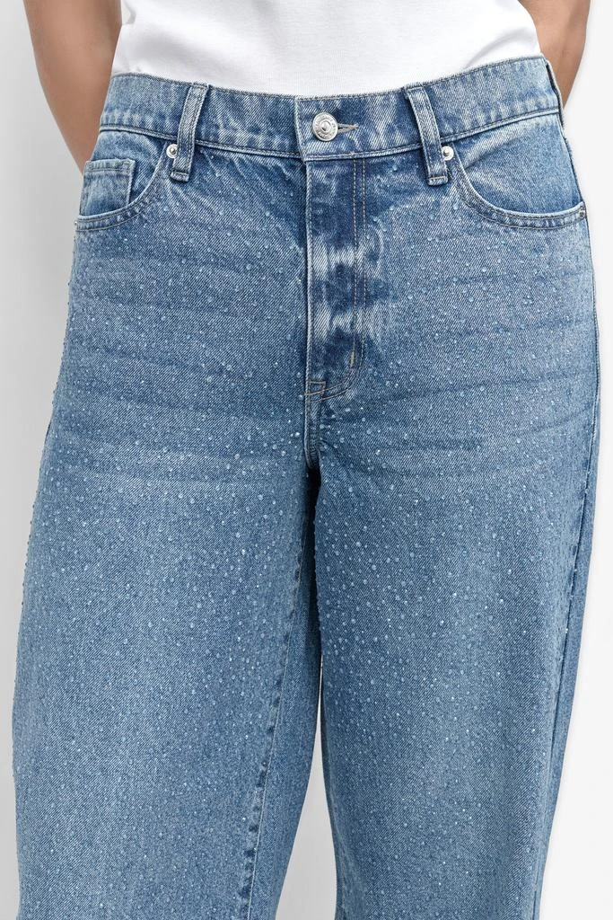 DKNY HIGH Rise Length WIDE LEG WITH RHINESTONE EMBELLISHMENT 4