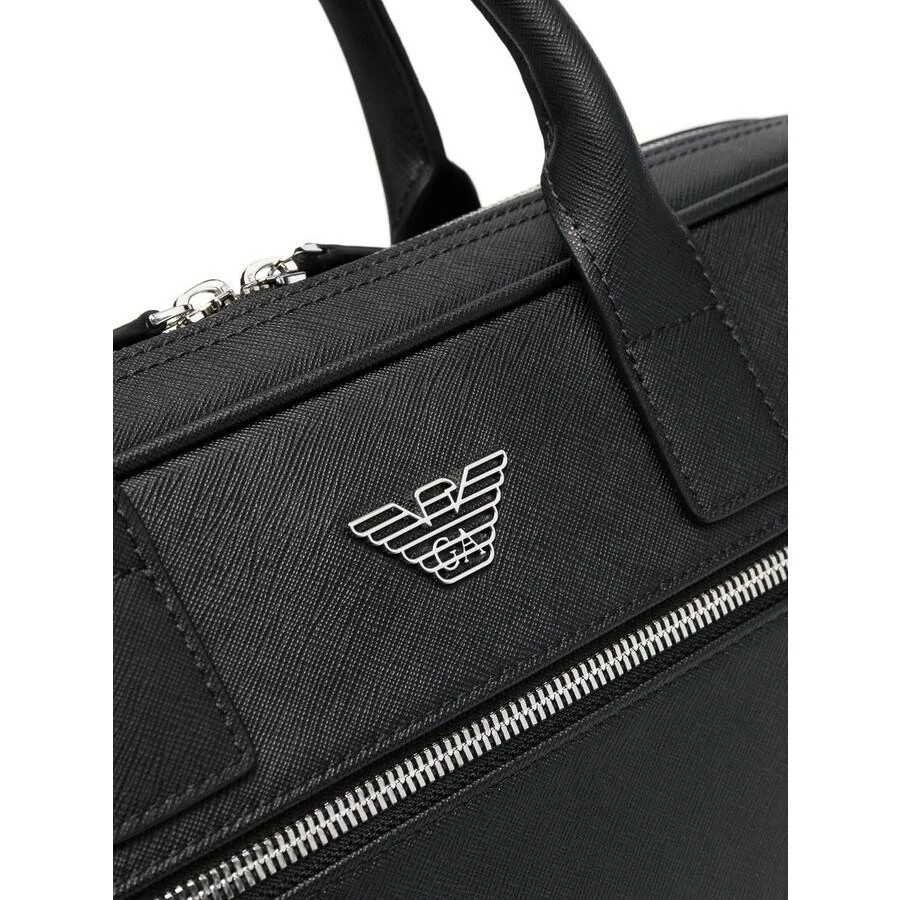 Emporio Armani Regenerated Saffiano Leather Business Bag 3