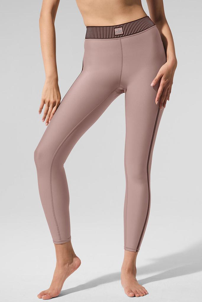 Alo Airlift High-Waist 7/8 Line Up Legging - Black - Pants
