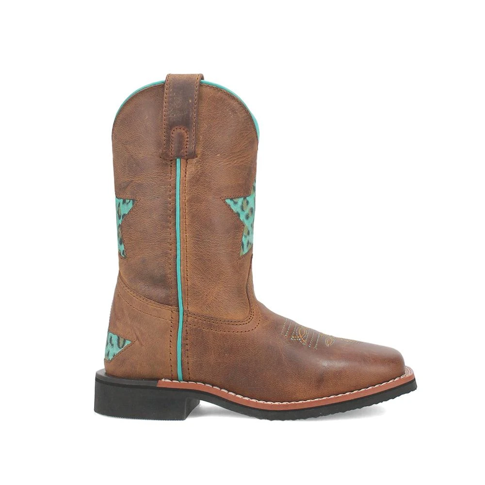 Dan Post Boots Starr Square Toe Cowboy Boots (Little Kid-Big Kid) 1