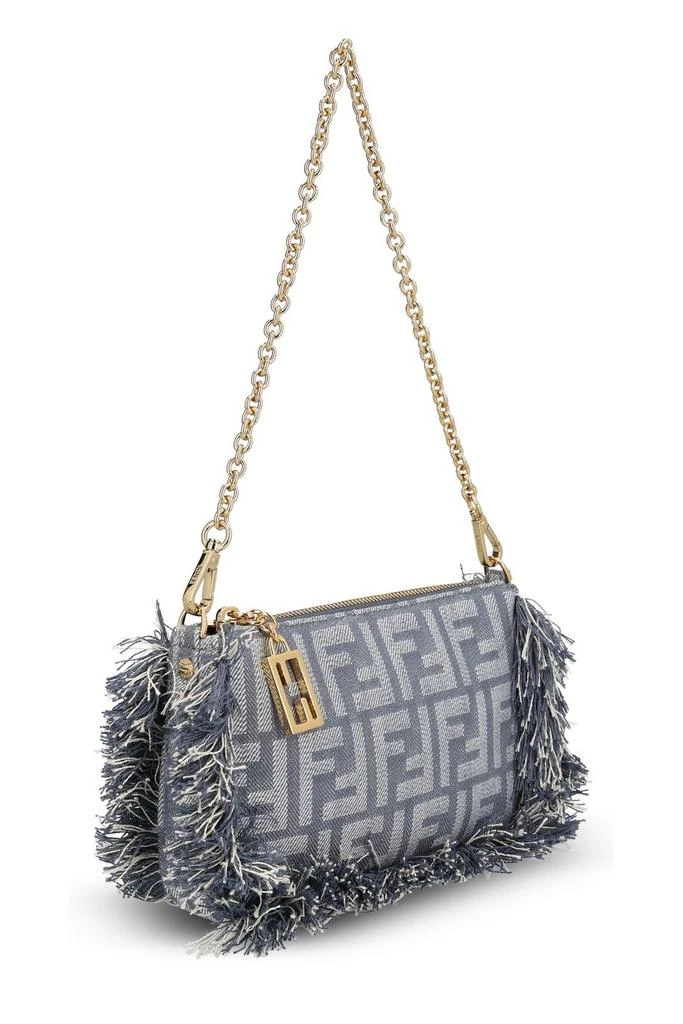 Fendi Fendi Baguette FF Jacquard Fringed Pouch 3