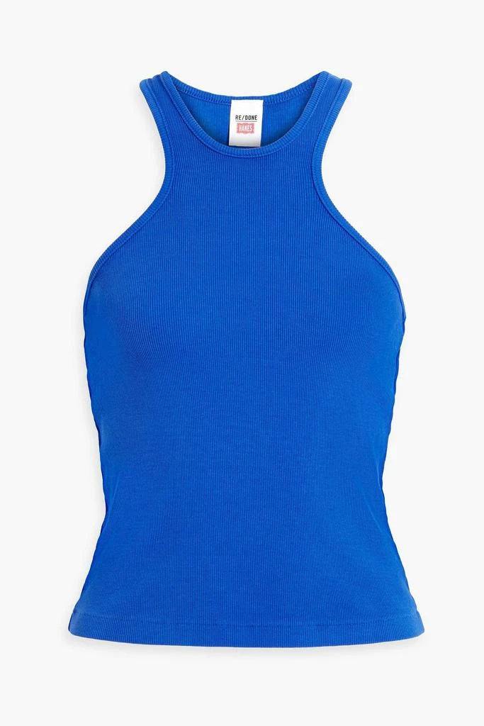 RE/DONE BY HANES Ribbed cotton-jersey tank 1