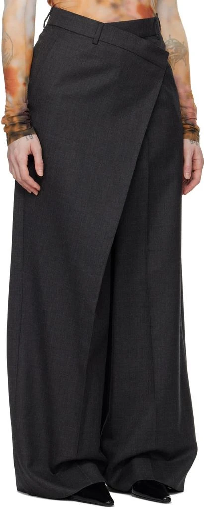Acne Studios Gray Wrap Trousers 2