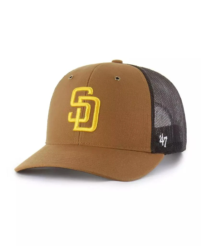47 Brand Carhartt X Men's Brown San Diego Padres Trucker Adjustable Hat 1