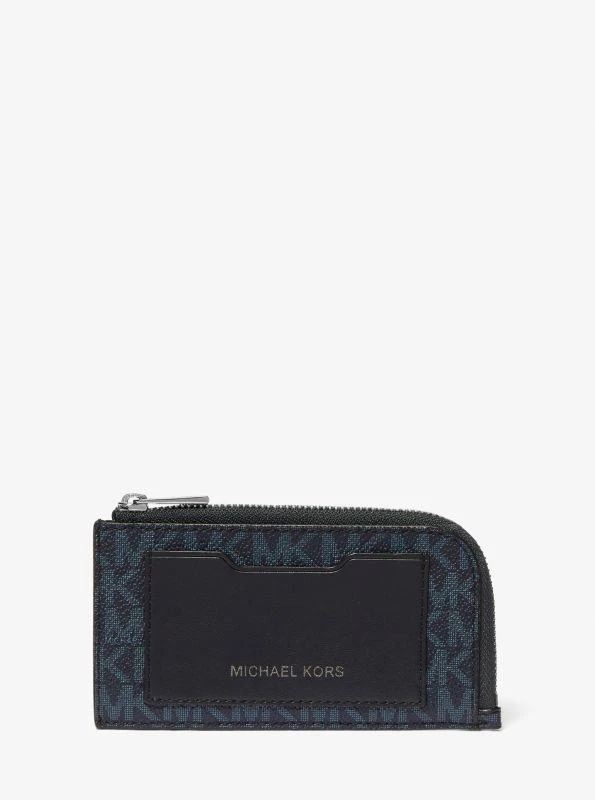 michael_kors Logo Zip-Around Card Case 1