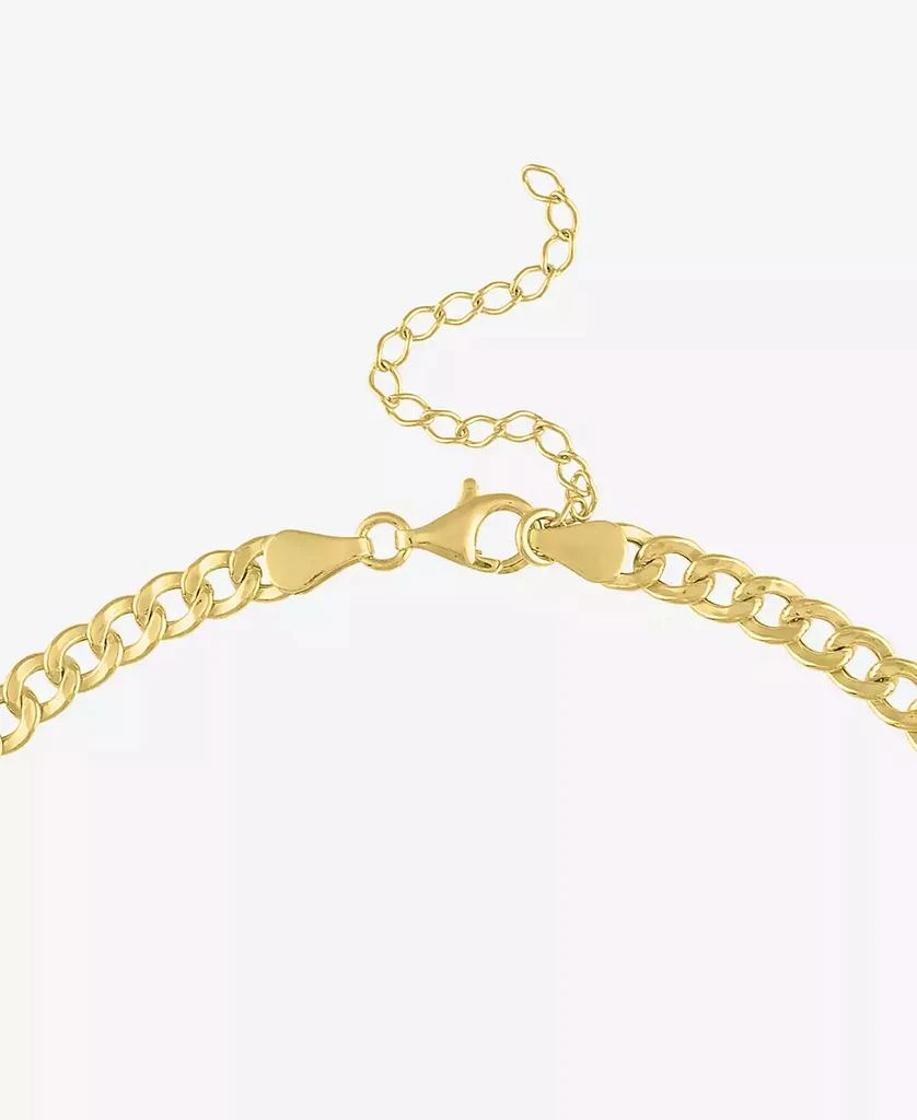 Macy's Diamond Cuban Link 18" Chain Necklace (1/3 ct. t.w.) in 14k Gold-Plated Sterling Silver 4