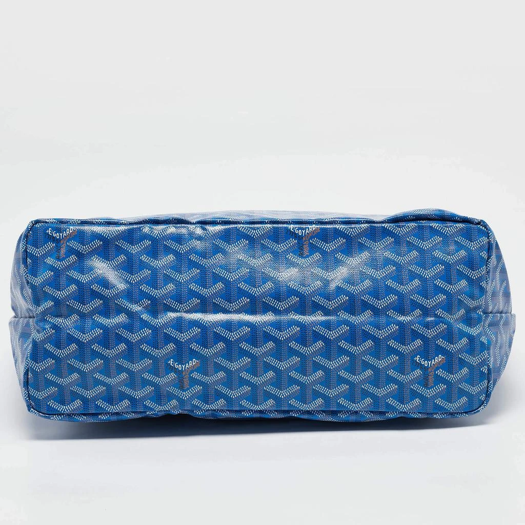 Goyard Goyard Blue Goyardine Coated Canvas and Leather Saint Louis PM Tote 6