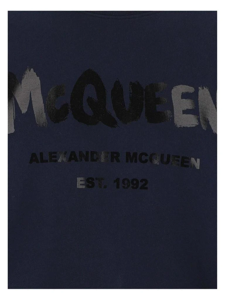 Alexander McQueen Alexander McQueen Logo Printed Drop-Shoulder Sweatshirt 3