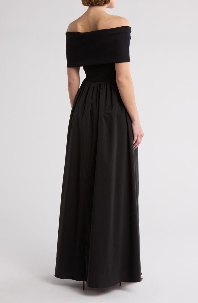 Love by Design Monet Off-the-Shoulder Mixed Media Maxi Dress