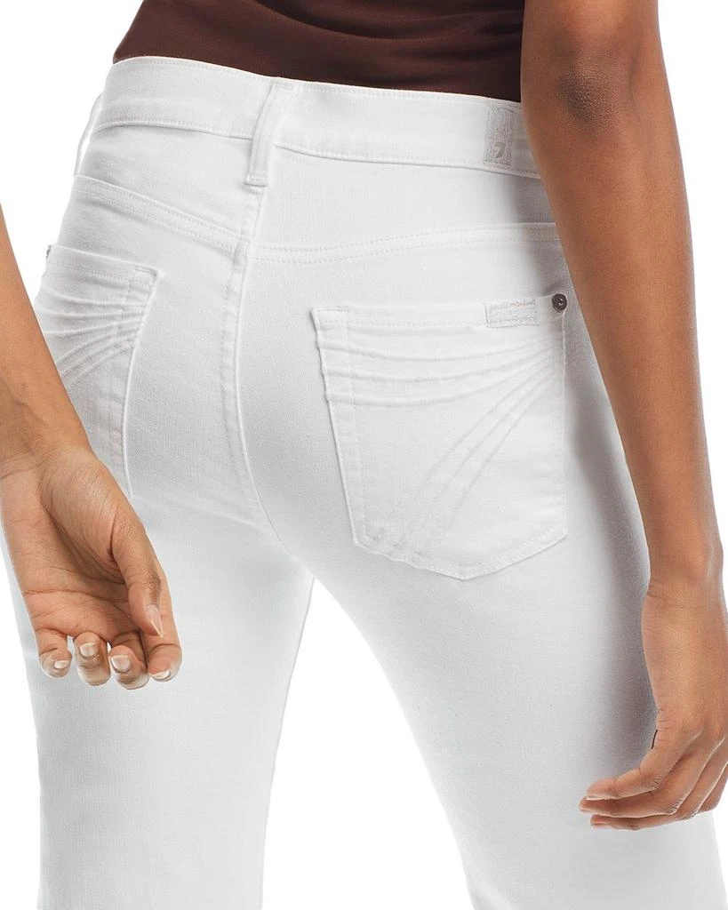7 For All Mankind Slim Illusion Dojo High Rise Wide Leg Jeans in Luxe White 4