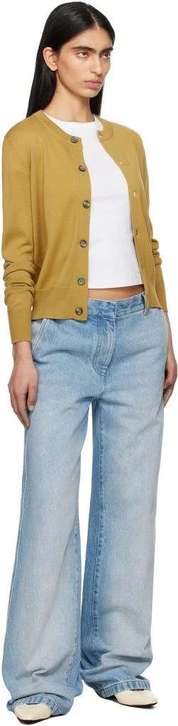 AMI Khaki Wool Ami de Coeur Cardigan 4