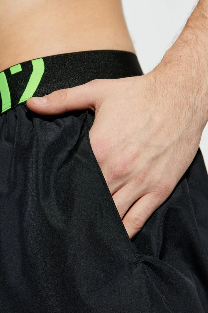 DSQUARED2 Dsquared2 Logo Waist Midi Swim Boxer Shorts 4