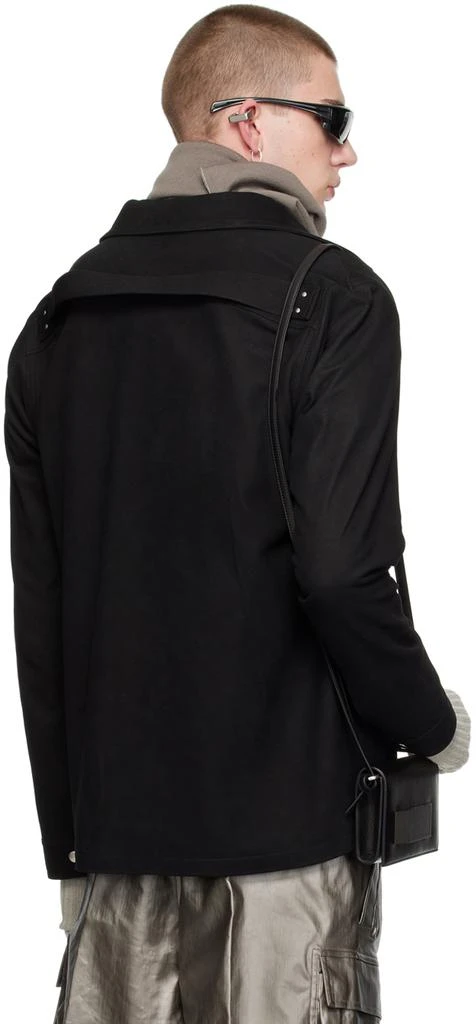Rick Owens Black Brad Leather Jacket 3