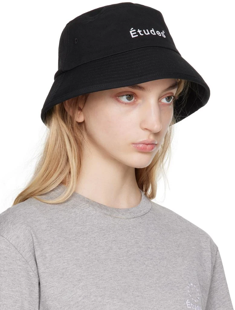 Etudes Black Training Bucket Hat 2