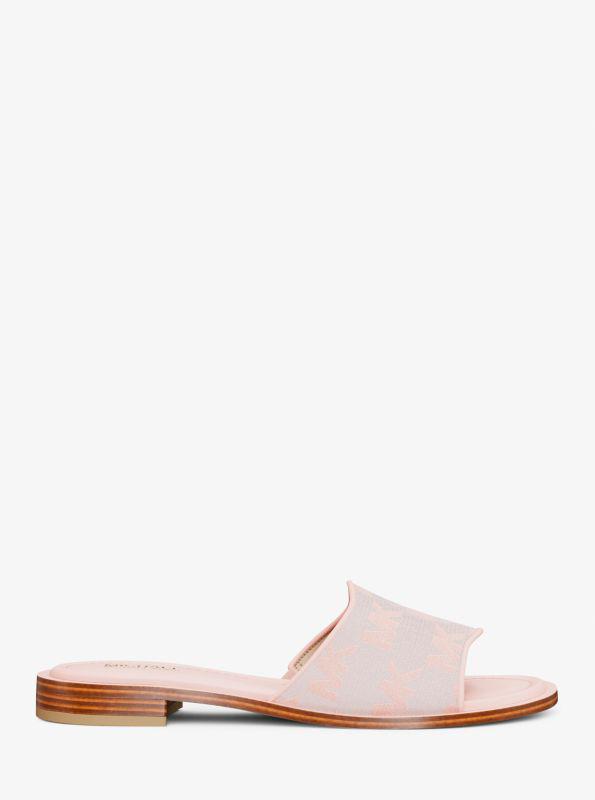 Michael Kors Hannah Logo Jacquard Slide Sandal