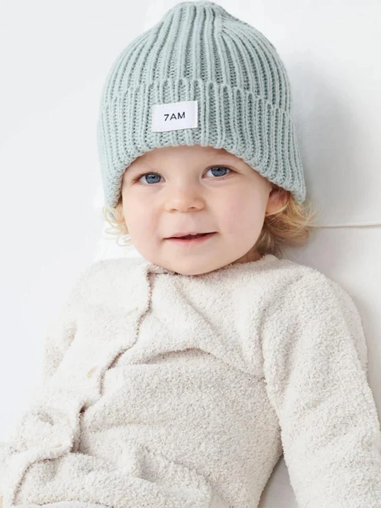 7AM Enfant 7AM Enfant Baby Chunky Beanie Hat in Grey 2