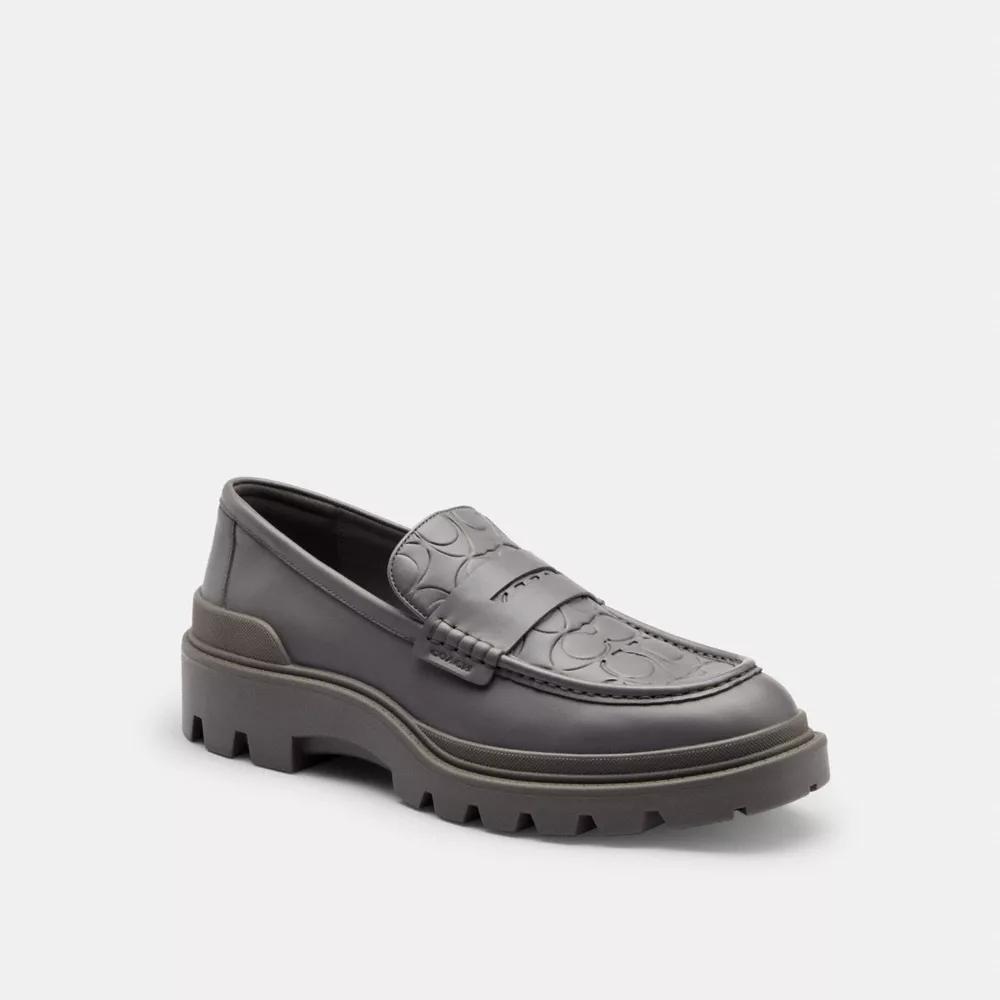 Coach Loafer With Signature Print