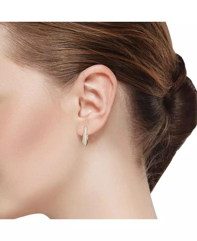 Unwritten Crystal and Mother of Pearl Hoop Earring Trio Set 4