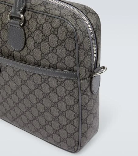 Gucci GG Supreme leather-trimmed briefcase 7