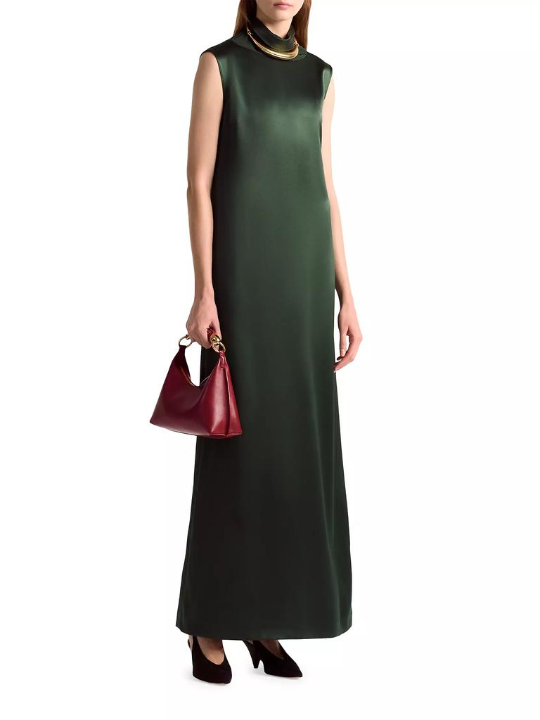 Altuzarra Sethie Silk Ruffle-Back Gown