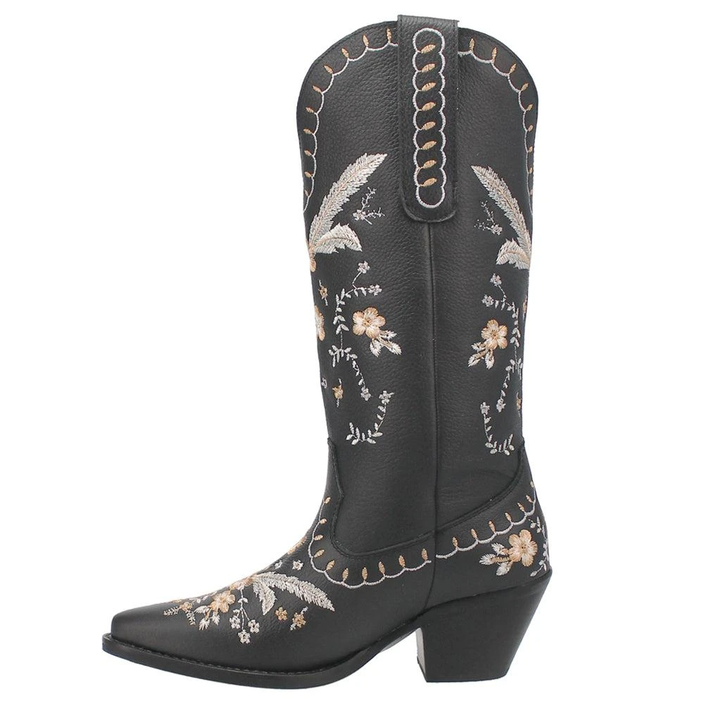 Dingo Full Bloom Floral Round Toe Cowboy Boots 3