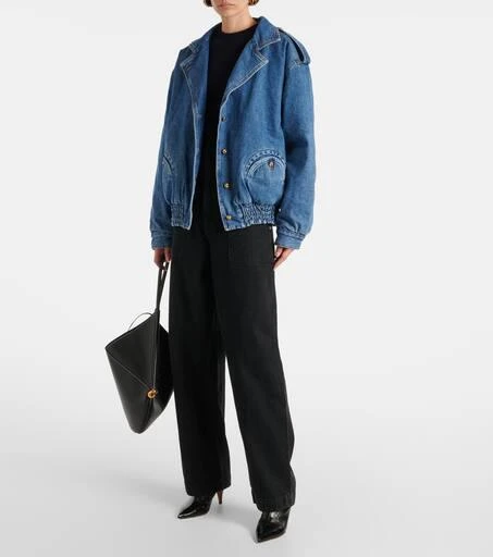 BLAZÉ MILANO Nariida Sapphire denim bomber jacket 2