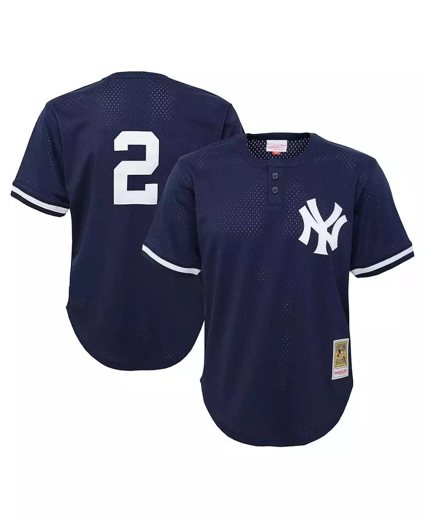 Mitchell & Ness Mitchell Ness Toddler Derek Jeter Navy New York Yankees Cooperstown Collection Mesh Batting Practice Jersey