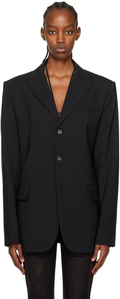 Nensi Dojaka Nensi Dojaka Double Breast Drawstring Blazer