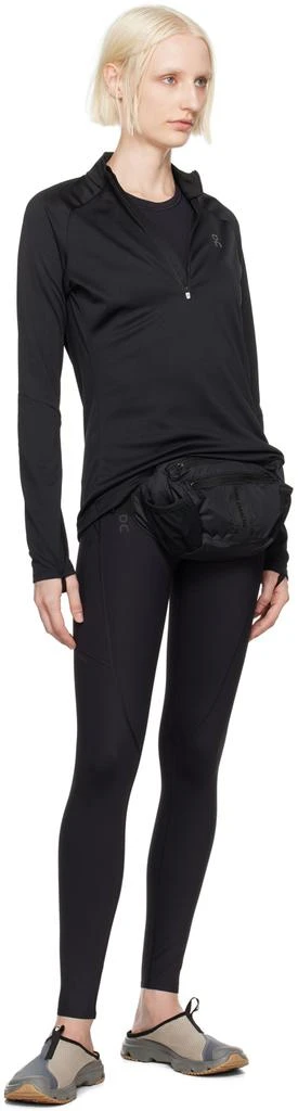 On Black Movement Crop Sport Top 4
