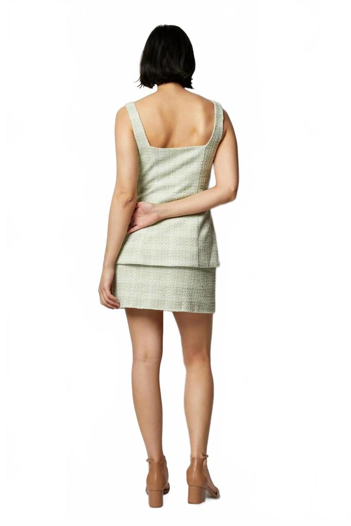 SAYLOR Kamala Tweed Dress In Spearmint