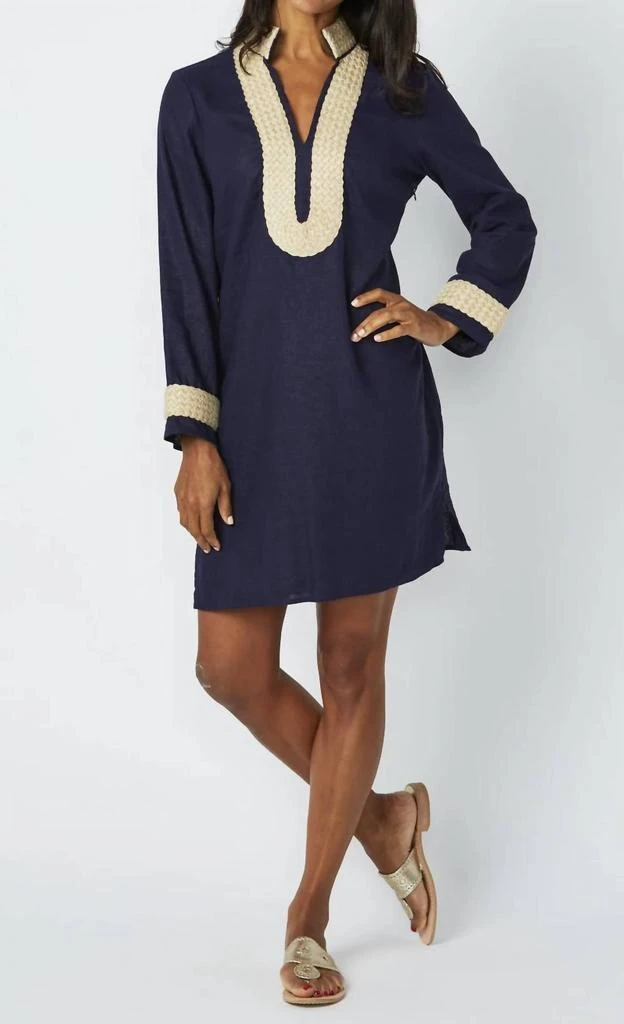 Shop Long Sleeve Linen Tunic Top In Navy/gold on Sale at BeyondStyle  Get  30% Off Long Sleeve Linen Tunic Top In Navy/gold with Limited-Time Flash  Deals, Exclusive Discounts, and Special Offers.