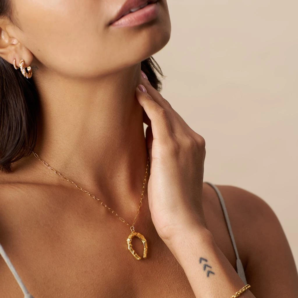 Orelia London Statement Molten Horseshoe Necklace 3