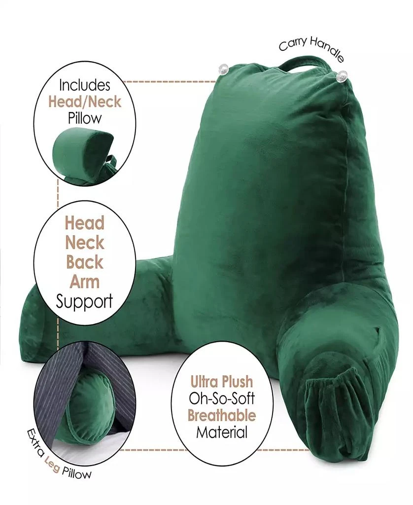 Nestl Shredded Memory Foam Reading Backrest Pillow 2